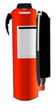 Cartridge operated dry chemical fire extinguisher